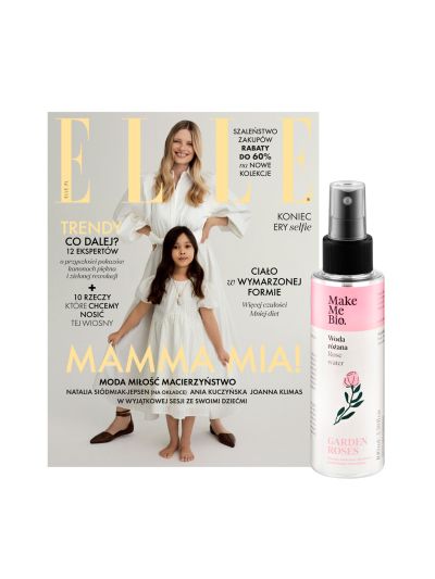 Elle 5/2021 + prezent - woda różana Make Me Bio