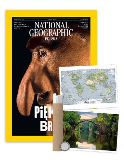 Roczna prenumerata National Geographic z plakatem dwustronnym NG