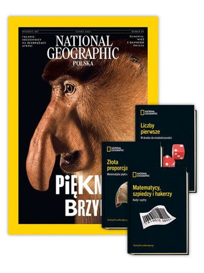 Roczna prenumerata National Geographic z kolekcją 39 tomów Świat jest Matematyczny