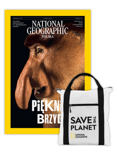 Roczna prenumerata National Geographic z plecakiem shopper NG JUPITER N0890E biały