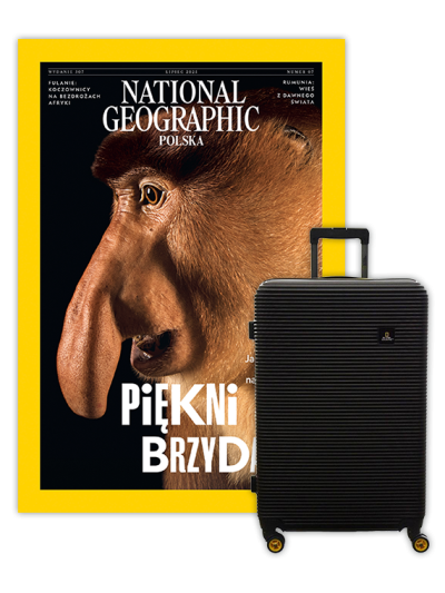Roczna prenumerata National Geographic z Walizką National Geographic Abroad - Średnia/Czarna