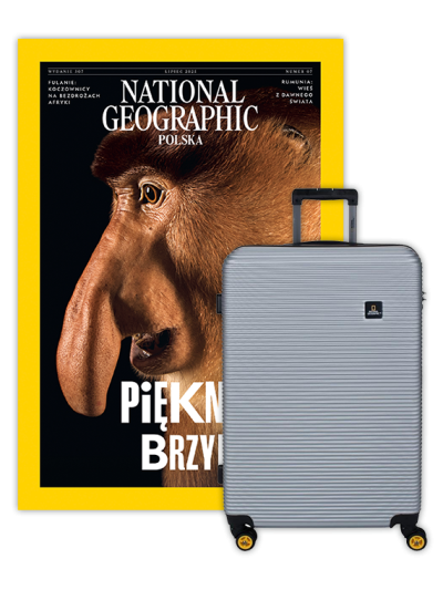 Roczna prenumerata National Geographic z Dużą Walizką National Geographic Abroad Srebrna