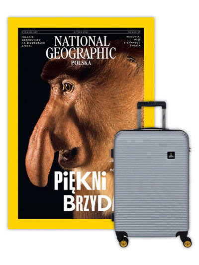 Roczna prenumerata National Geographic z Walizką National Geographic Abroad - Średnia/Srebrna