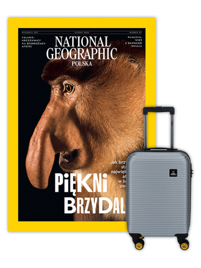 Roczna prenumerata National Geographic z Walizką kabinową National Geographic Abroad Srebrna