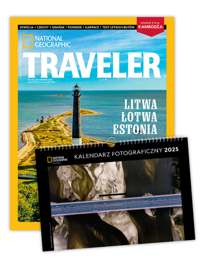 Roczna prenumerata Travelera z kalendarzem NG 2025