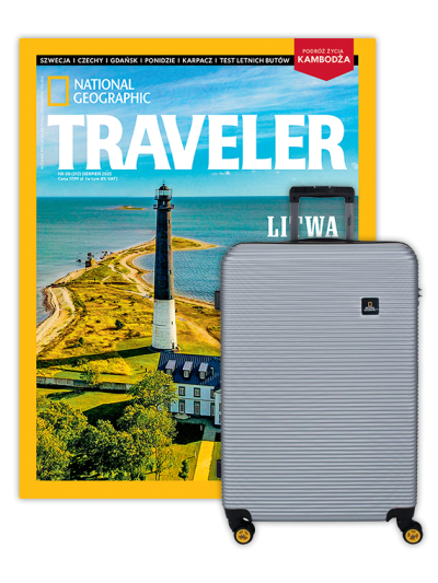 Roczna prenumerata Travelera z Dużą Walizką National Geographic Abroad Srebrna