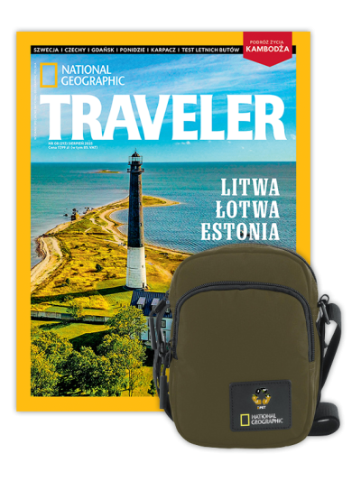 Roczna prenumerata Travelera z torbą na ramię NG OCEAN KHAKI