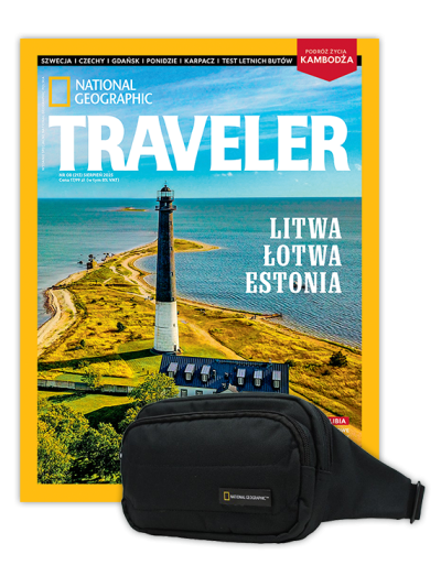 Roczna prenumerata Travelera z torbą biodrową NG PRO 718 CZARNA